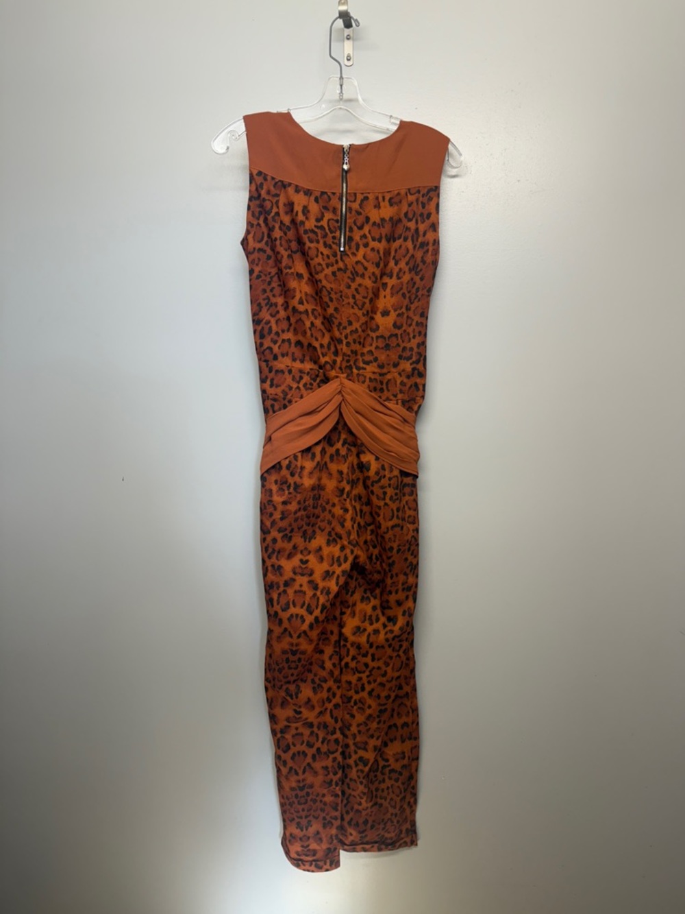 Free People Nordic Winds Rust Leopard-Print Jumpsuit - Picture 9 of 10